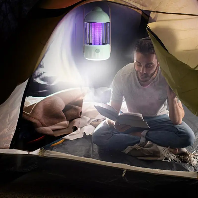 전기 충격 모기 킬러, 모기 퇴치 전구, 침실 야외 모기 트랩, 방수 LED 전구 재퍼