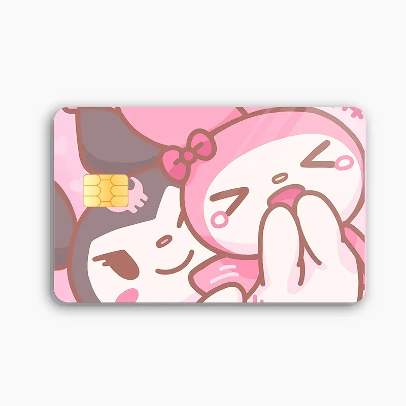 thumbnail image 1 of Nueva pegatina para tarjeta de crédito y débito de Hello Kittys, pegatina de póquer My Melody Kawaii, pegatinas impermeables de dibujos animados, pegatina de chip grande y pequeño, 1 of 5