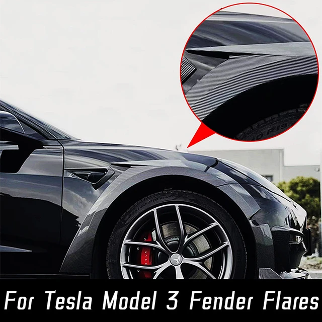 Tesla Model 3 Y 2017 2018 2019 2020 2021 Deflector Front Bumper Lip Chin  Guard Trim Styling Cover Modified Body Kit Diffuser - AIM9GT