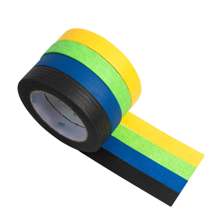 50m Colorful Masking Tape Red Black Blue Green Yellow Wrinkled Paper Tape -  Tape - AliExpress