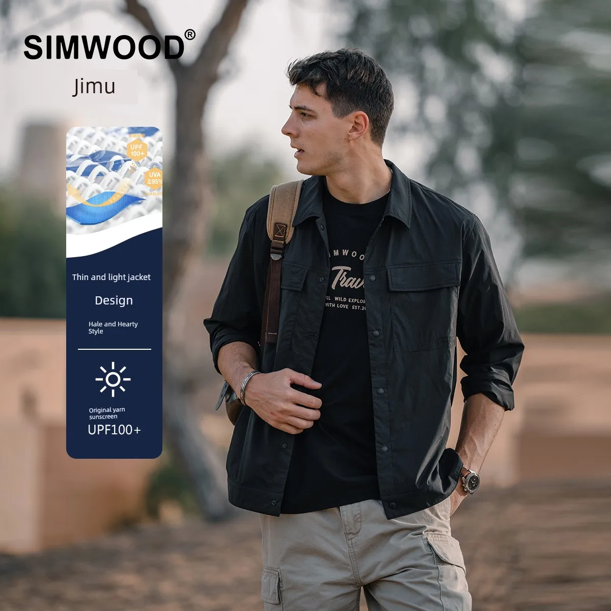 

Simwood Loose Lapel Thin Sun Protection Workwear