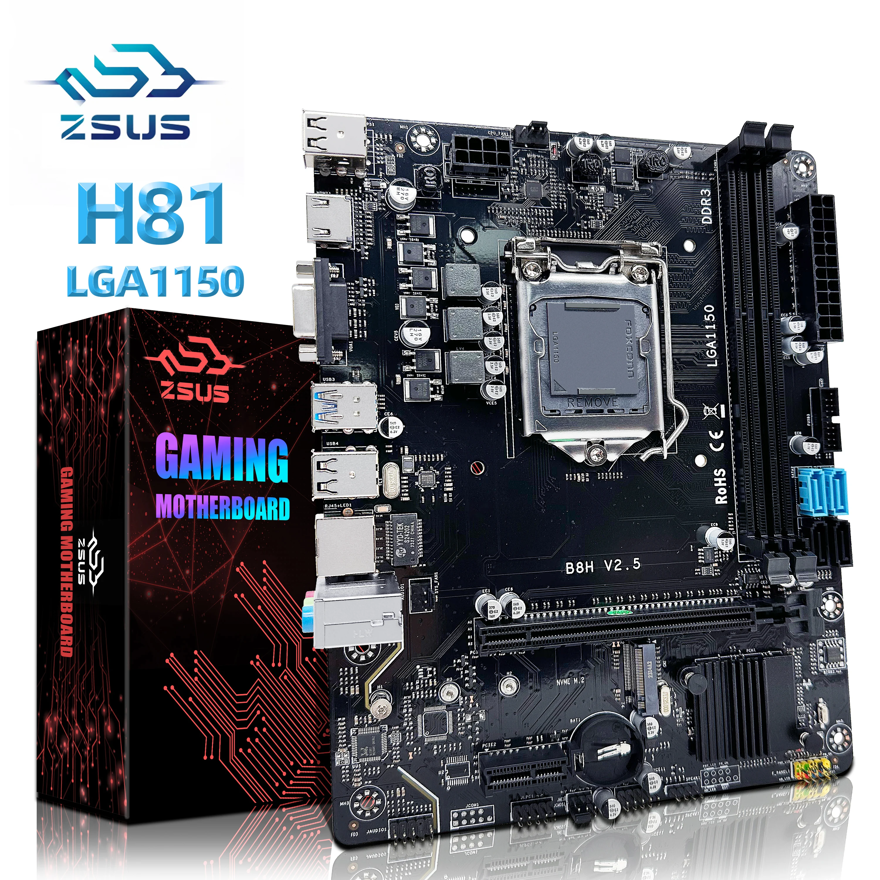 ZSUS H81 Motherboard LGA 1150 Motherboard Support Base Pentium