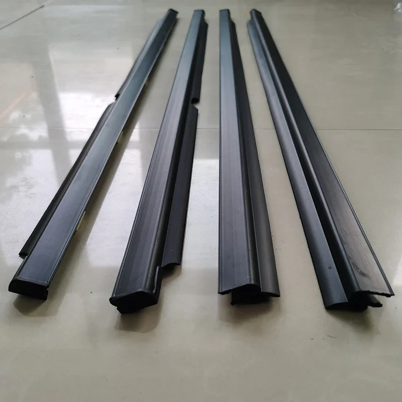 4Pcs Window Weatherstrip Side Door Glass Outer Moulding Trim Sealing Belt For Mitsubishi Pajero Montero V73 V93 V97 2000-