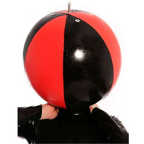 

100% Latex Rubber Gummi Black Hood Cosplay Headgear Masquerade 0.4mm S-XXL