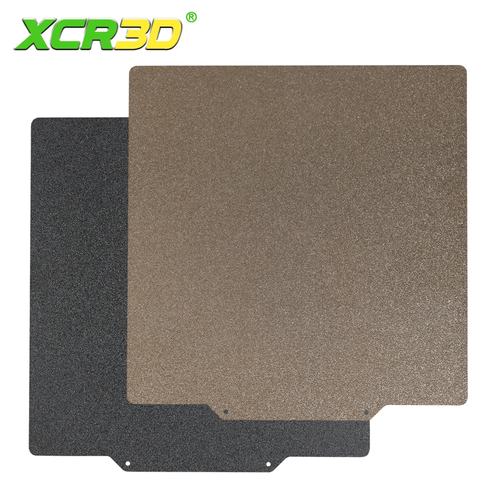 

XCR3D 3D Printer Parts Double Side PEI Spring Steel Flex Sheet Textured Plate No Magnetic Base Heated Bed For Ender 3 V2 CR10