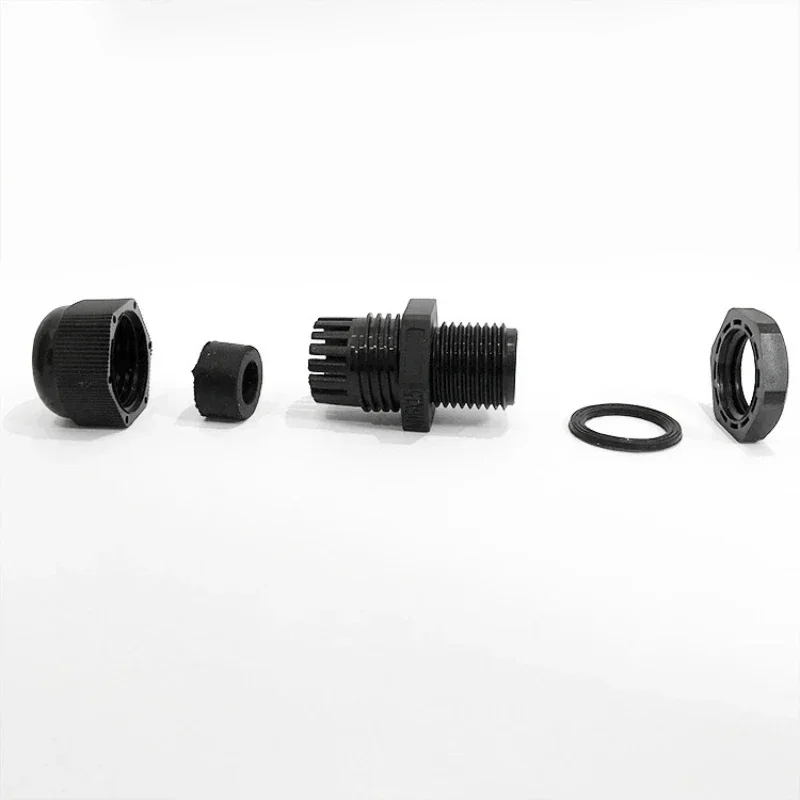 10PCS Nylon Cable Glands PG 7/9/11/13.5/16/19 High Quality IP68 Wire Plastic Waterproof Connector Cable Sleeve Adjustable Joints
