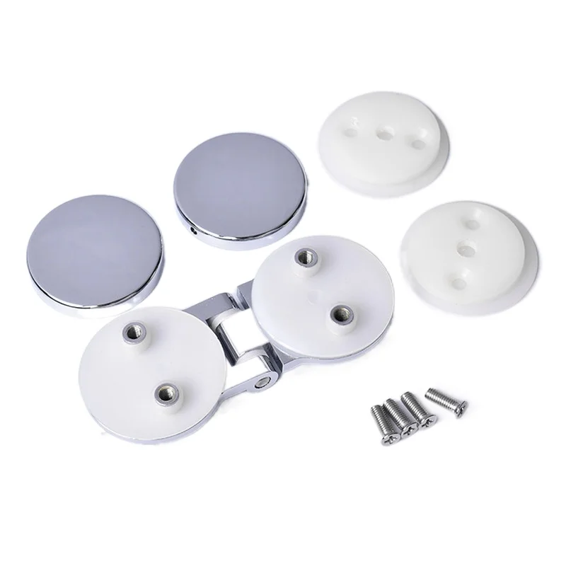 1Pc90 180 Degrees Zinc Shower Box Screen Frameless Glass Hinge Mortise decorative cover round chrome