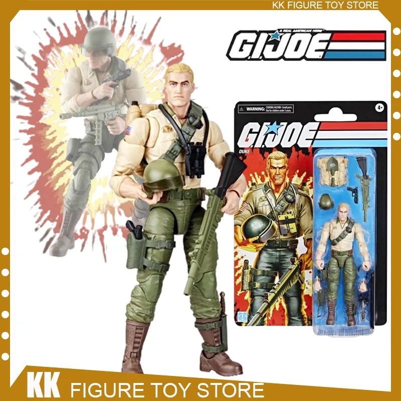 

Original G.I. Joe Classified Series Retro Cardback, Duke 6-inch Action Figure Collection PVC Anime Scarlett Model Decor Gift Toy