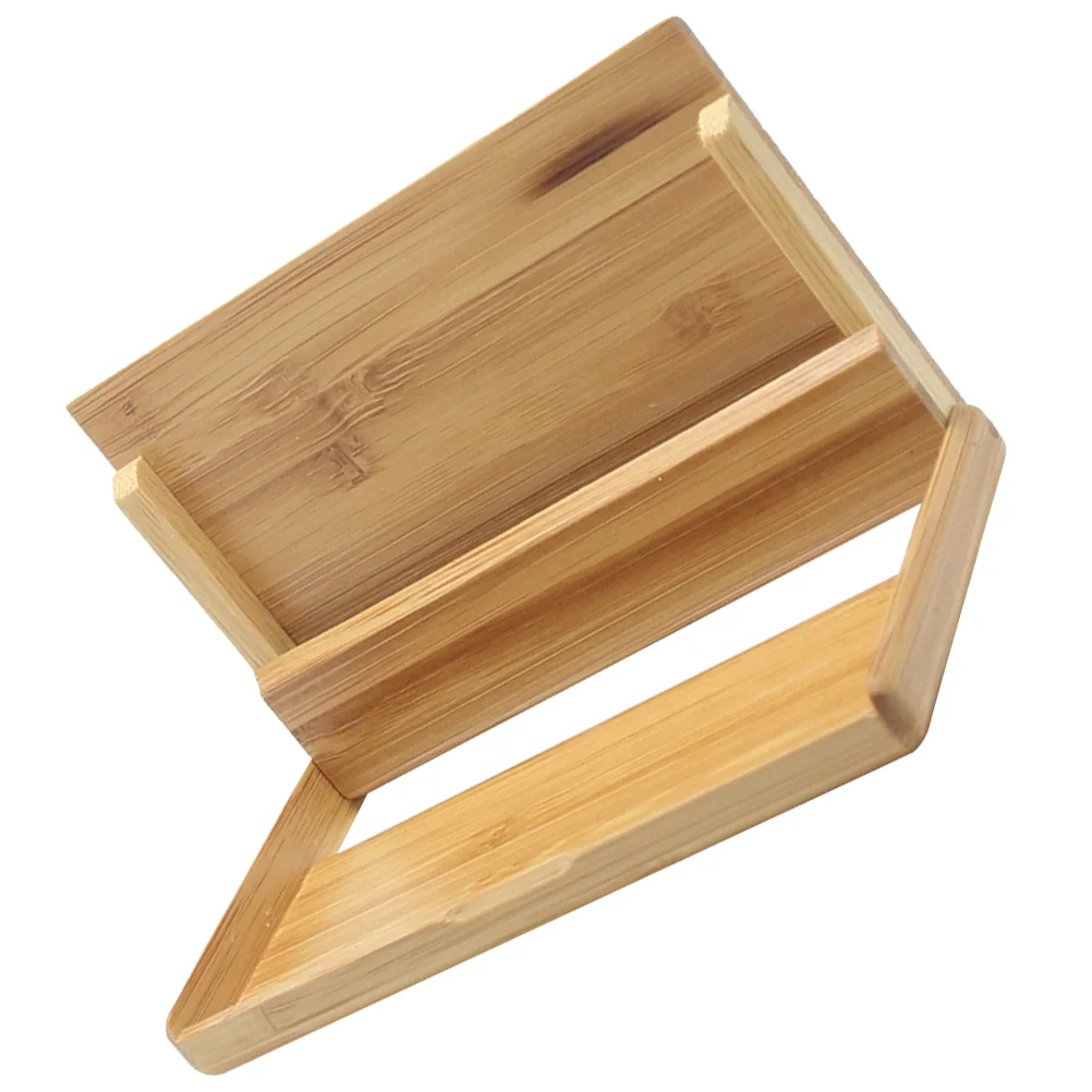 Business Card Storage Box Wood Holders Cards Small Display Stand Wooden Convenient