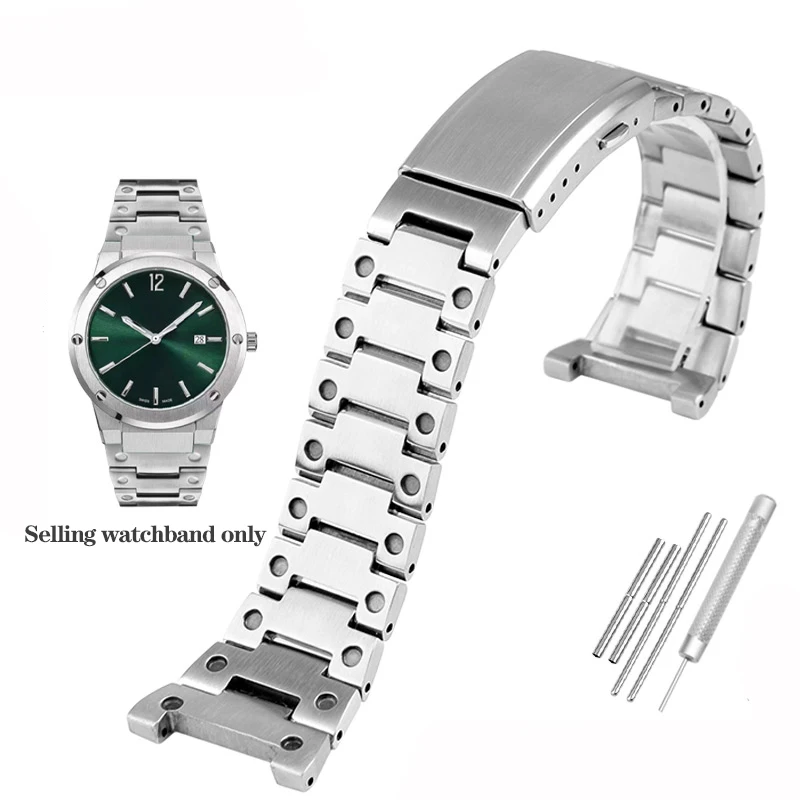 thumbnail image 1 of Correa de reloj de goma de silicona para reloj deportivo Ferra-ga-mo Three-eye F80 Correa F-80 Pulsera de acero fino con muesca para hombre Herramientas de entrega, 1 of 5