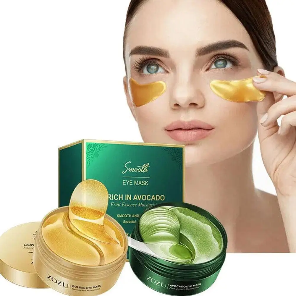

30 pairs Avocado Collagen Eye Mask Patches Remove Eye Bags Eye Gel Anti Mask Patche Circles Moisturizing Eye Dark Wrinkle