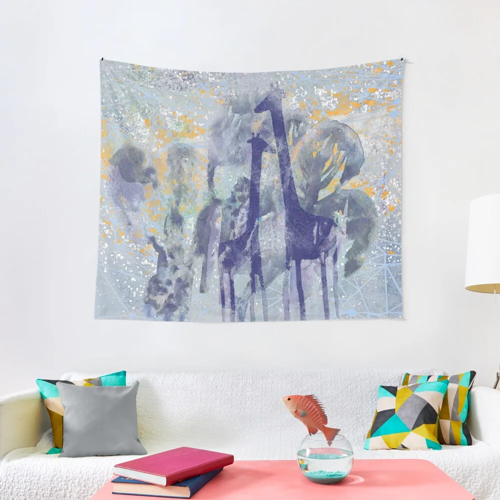 

giraffes and trees Tapestry Cute Tapestry Decor For Bedroom