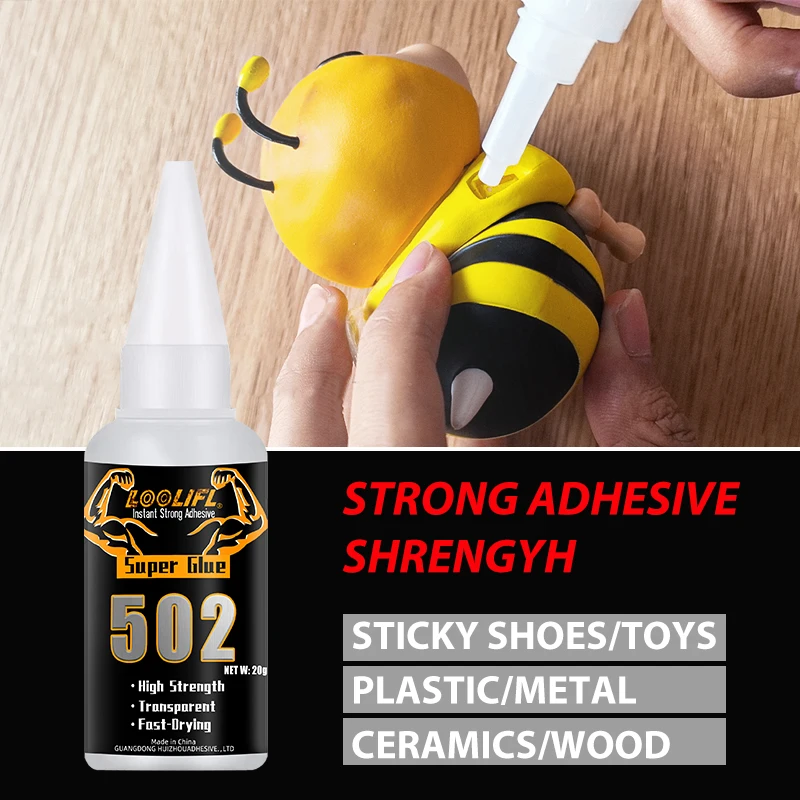Super Colle Cyanoacrylate 502 - Lot de 1 à 5 pièces - Adhésif Haute Performance