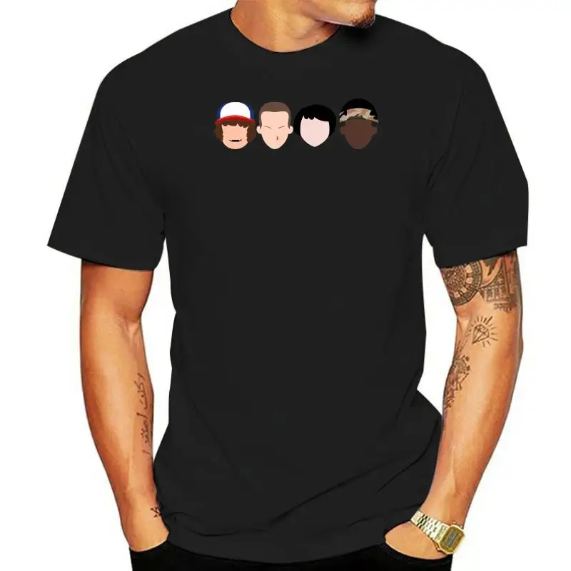 thumbnail image 1 of Camiseta Stranger Faces para hombre - CAJA DE REGALO STRANGER ELEVEN THINGS TERROR DVD Camiseta de manga corta para hombre Camiseta básica, 1 of 5