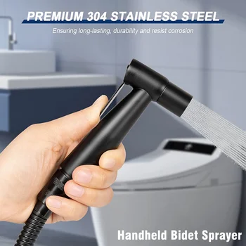 휴대용 비데 분무기 화장실 분무기 건, 스테인레스 스틸, 핸드 비데 수도꼭지, 욕실 샤워 헤드, 여성 위생, 셀프 클리닝