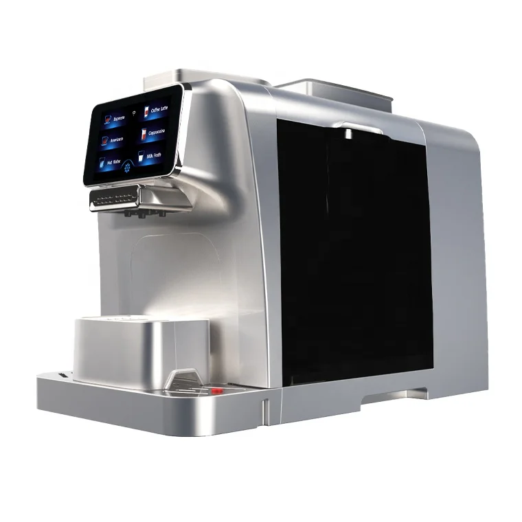 Commercial coffee machines with grinder and milk frother