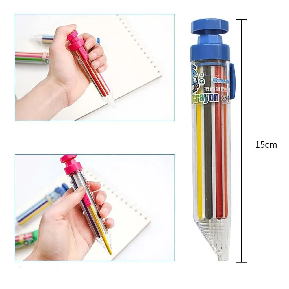 Office School Supplies Painting Pens Children Graffiti Tool Highlighter Marker Pen Colored Pencil Multicolor Crayons Oil Pastel