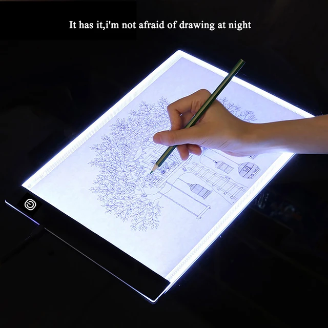 A3 Drawing Tablet Board USB Powered Dimmable LED Light Pad For Drawing,Tracing,Diamond  Painting Accessories Pen Stand Tray - AliExpress