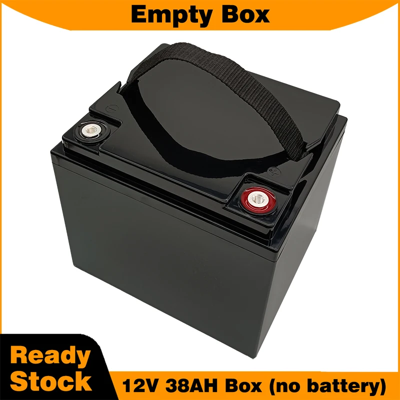 12V 38AH 접착식 리튬이온 배터리 박스용 빈 케이스, 태양광 시스템 저장 박스용 12.8V LiFePO4 배터리 미포함