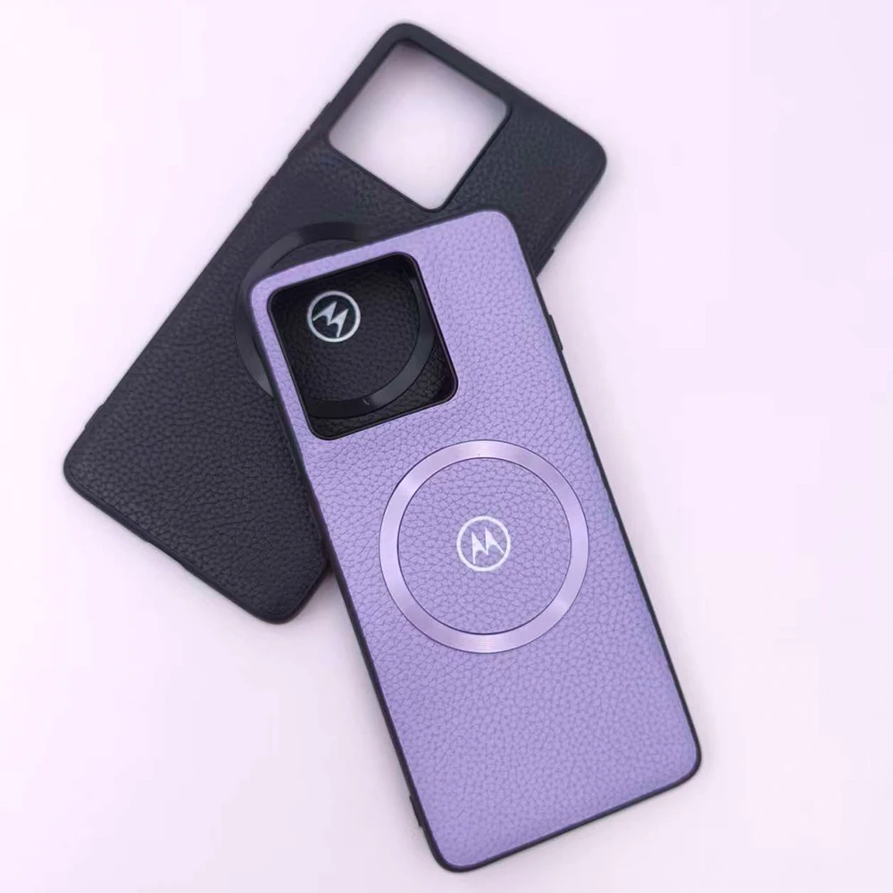 Magnetic Wireless Charging Litchi Texture Shockproof Case