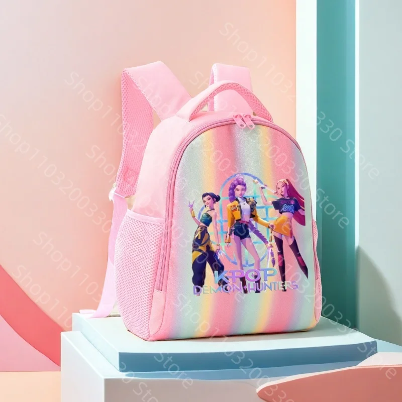 Sac à dos d'étudiant K Pop Demon Hunters Rainbow, mignon, léger, décontracté, pour voyage, sacs à double bandoulière, cadeaux d'anniversaire à la mode