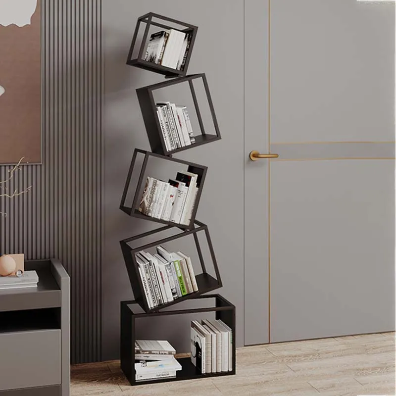 

Modern Corner Bookcase Wall Display Modular Magazine Bookshelf Minimalist Library Estanteria Habitacion Living Room Furnitures