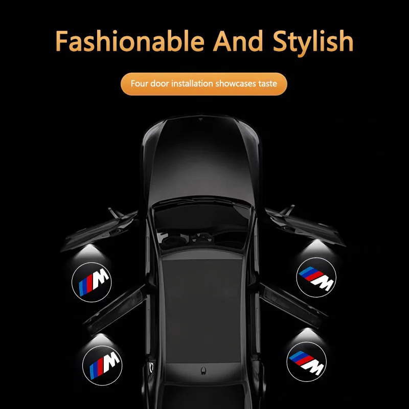 BMW M X1 X2 X3 X5 X6 E46 E39 E90 E36 E60 E34 E30 F30 G20 패션 자동차 도어 웰컴 라이트 로고 프로젝션 라이트 액세서리