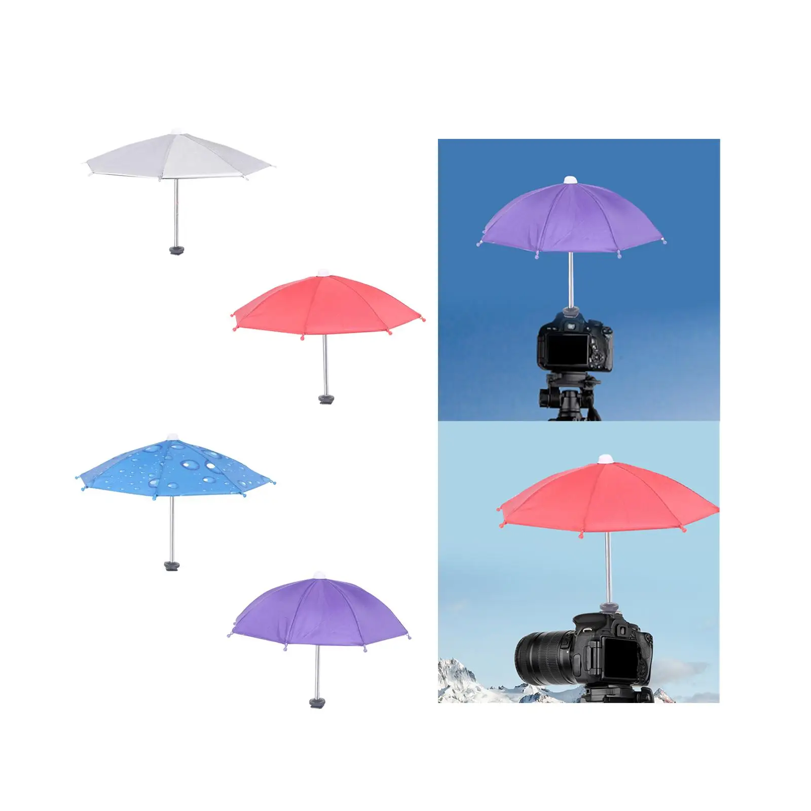DSLR 카메라 핫슈 우산 액세서리, 다기능, 간단한 설치 쉐이드 보호대 레인 커버, 방수, 10.6 인치