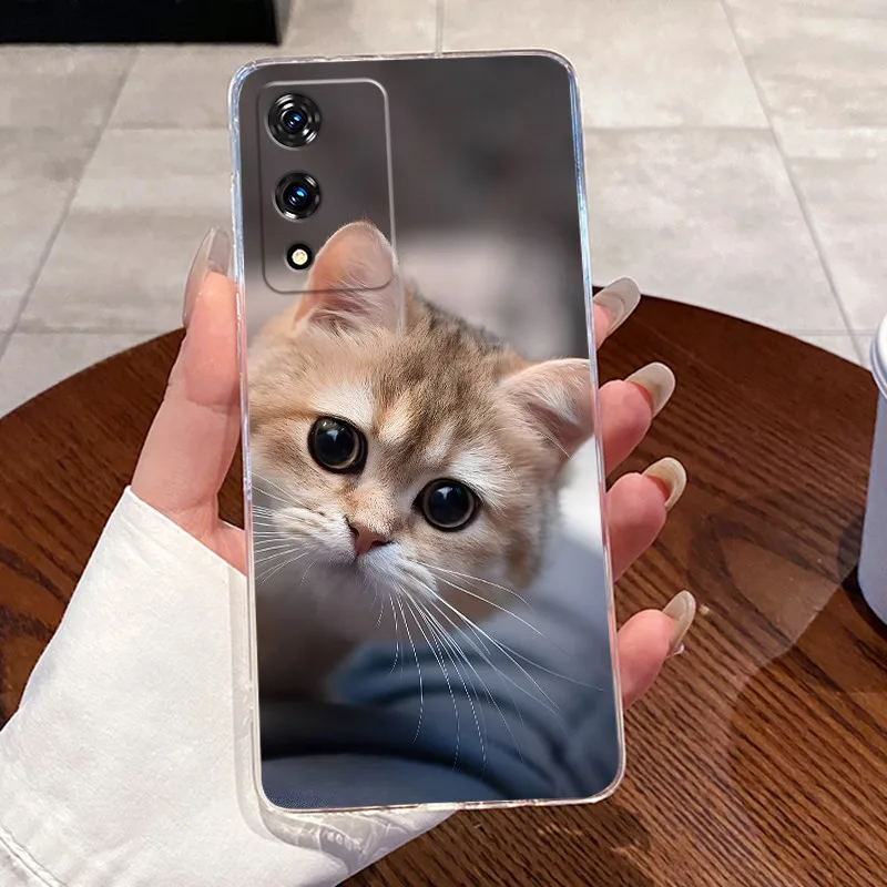 Aesthetic Cute Cat Astronaut Transparent Soft TPU Silicone Phone Case Cover
