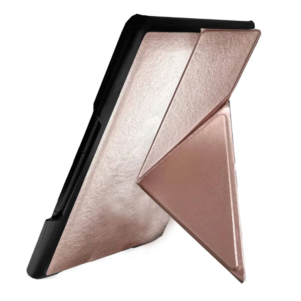 Elegant Magnetic Smart Fabric and Leather Kindle Case with Screen Protector