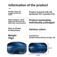 Housse de protection pour lunettes de Ski, anti-rayures, pour lunettes de snowboard, élastique, pour lunettes de Sport de neige, équipement de protection 6