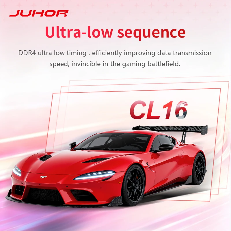 Memória Desktop de Alto Desempenho JUHOR DDR4 8GB 3200MHz CL16