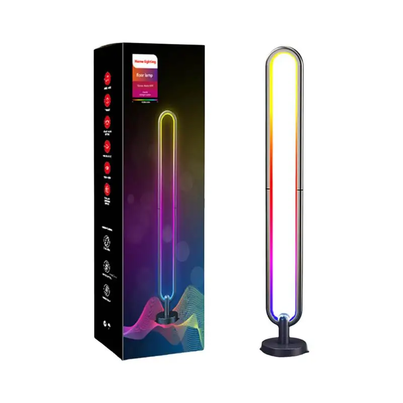 

U-shaped Smart LED Light RGB Wifi BT Control Corner LED Light Color Changing Ambient Lighting For Game Room TV Floor Backlight