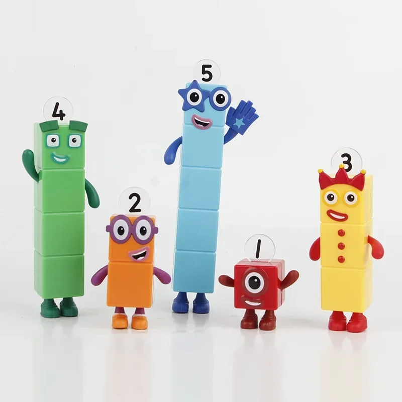 thumbnail image 1 of 5pcs/set Numbelocks Action Figure l Toys Action Figures PVC Statue Collection l Room ration Birday Cake r, 1 of 5