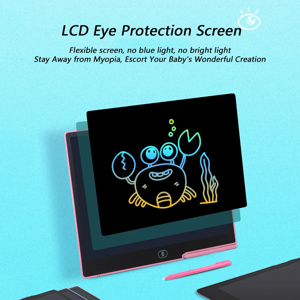 10/16Inch LCD Children's Drawing Tablet Toys For Girls Boys Electronic Doodle Writing Tablet Charging Handwriting Pad Gift 3
