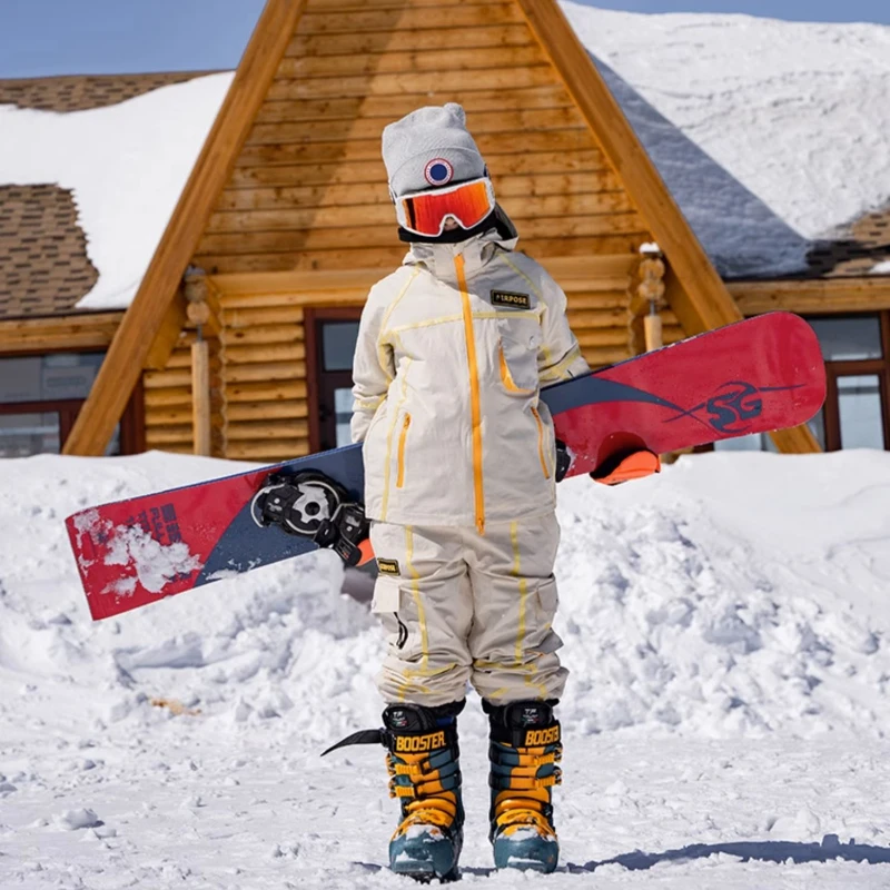 

Children Winter Ski Suit Kids Pro Waterproof Skiing Set Girls Boys Outdoor Windproof Snowboard Jacket Pants 2024 New Warm Hoodie