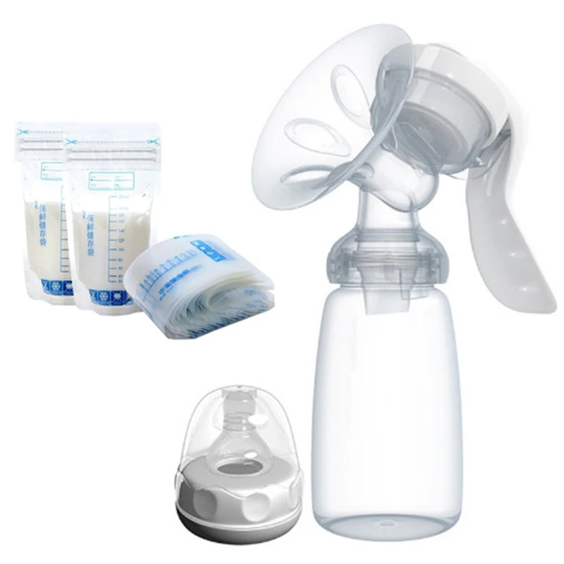 Breast Pump Hand-type Breast Pump Baby Milk Bottle Nipple With Sucking Function Milk Storage Bags baby product feeding breast pump mother use milk storage bag breast pump milk storage bags