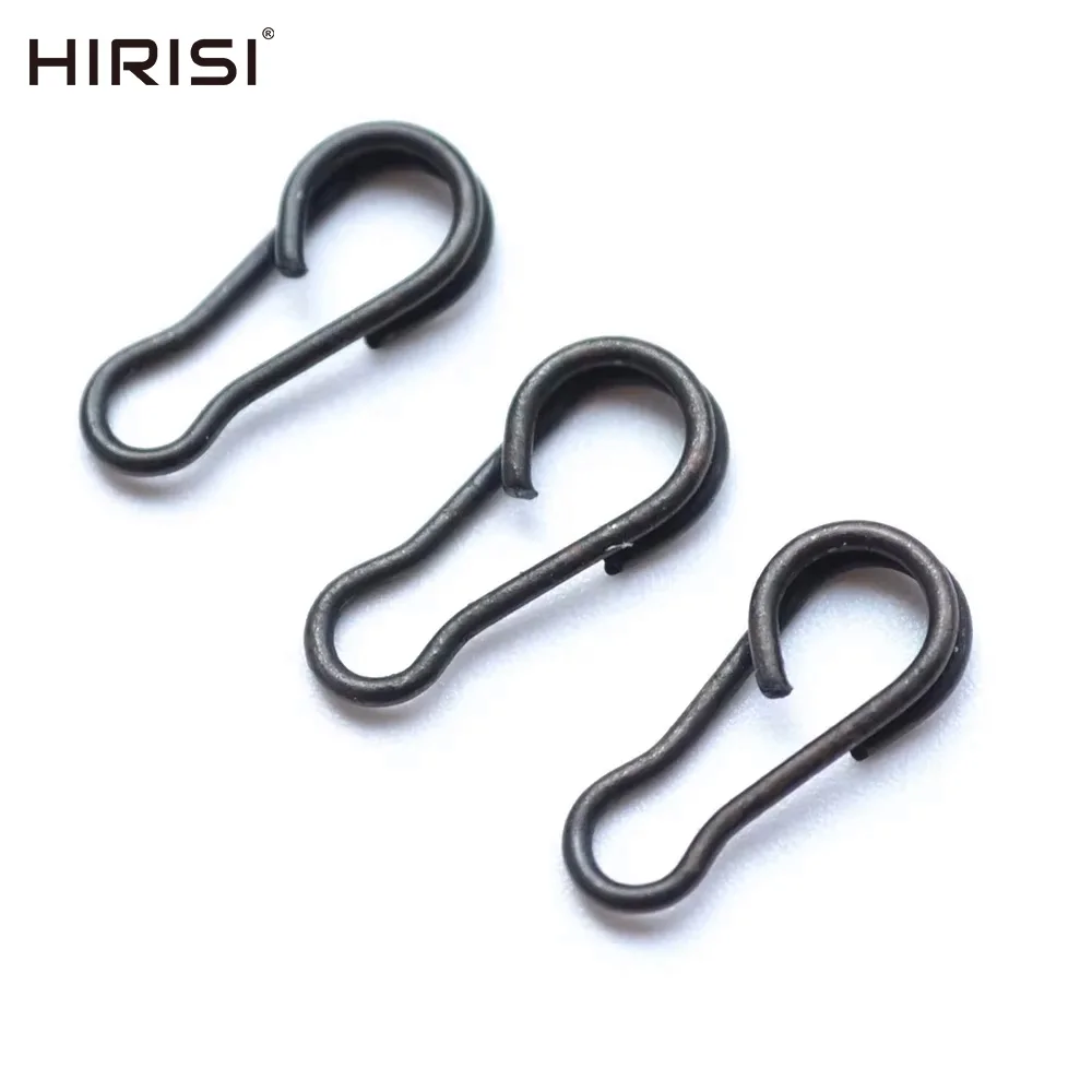 Hirisi 40 Stück Angeln Snap Clips Speed Links Angelwirbel Schnellwechsel Karpfen Terminal Tackle Zubehör AG039
