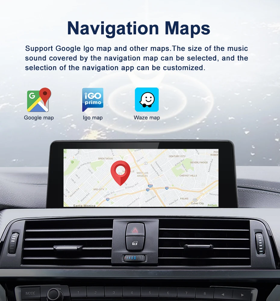 New 8.8inch Wireless CarPlay AUTO Android Screen For BMW 3/4Series F30 F31 F32 F