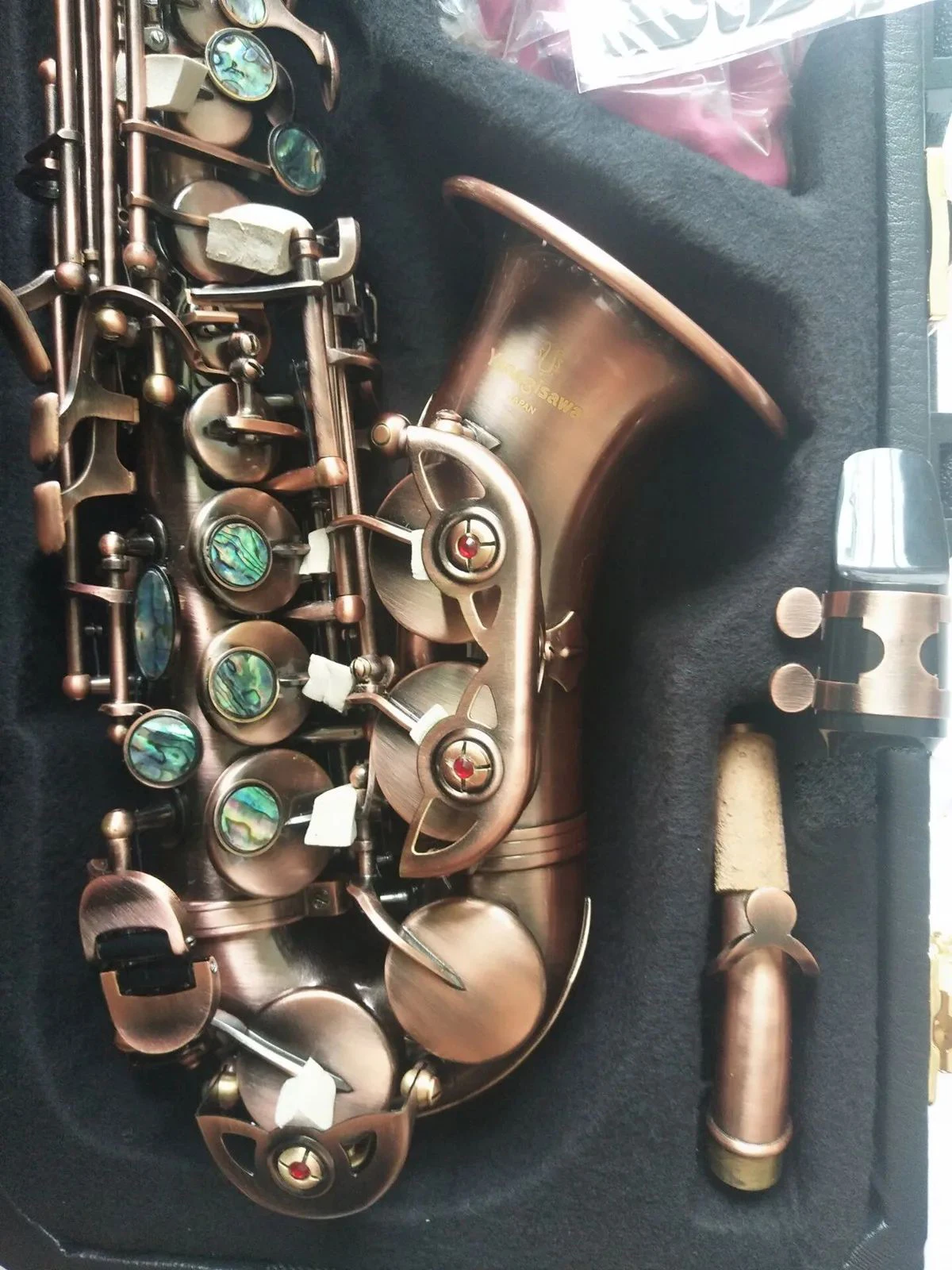 SalesNewS991CurvedSopranoSaxophoneHighqualitycopperMusical