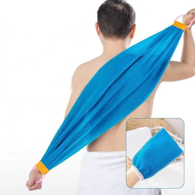 Shower Exfoliating Back Scrubber Bath Belt Body Washcloth Rear Scrub Pull Strap Tool exfoliating shower brush shower scrubber exfoliating washcloth skin exfoliating cloth exfoliating bath glove exfoliating bath brush exfoliating scrubber exfoliating shower scraper exfoliating shower scrubber 90105CM