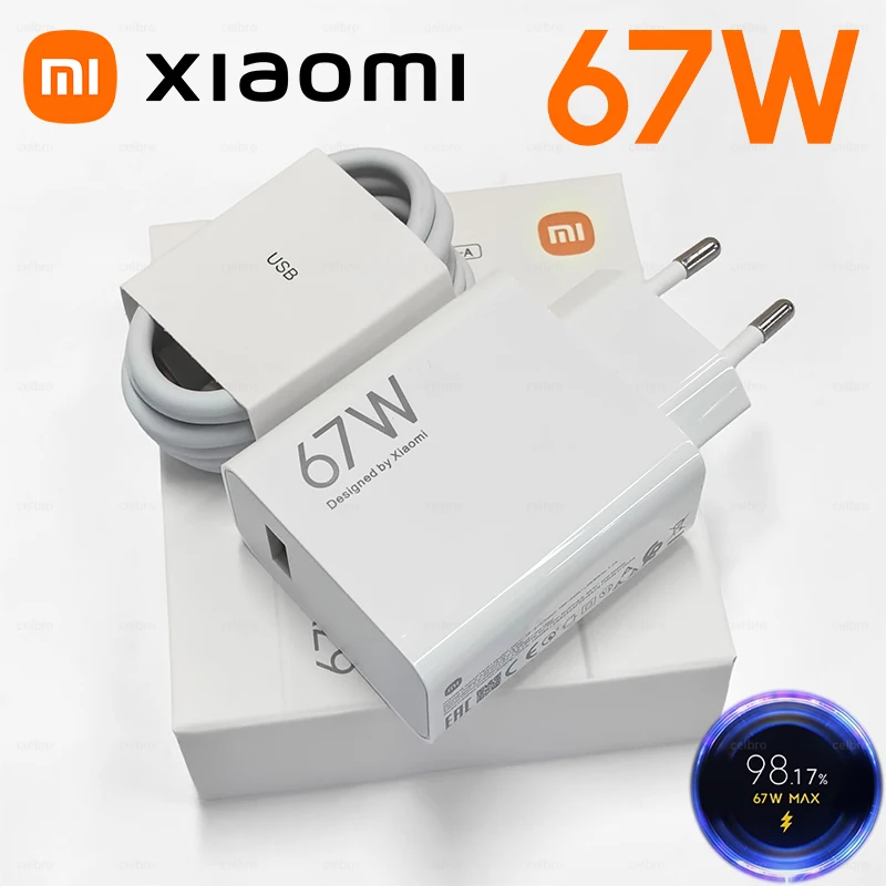 อะแดปเตอร์ชาร์จเร็ว 67W สำหรับมือถือ Xiaomi
