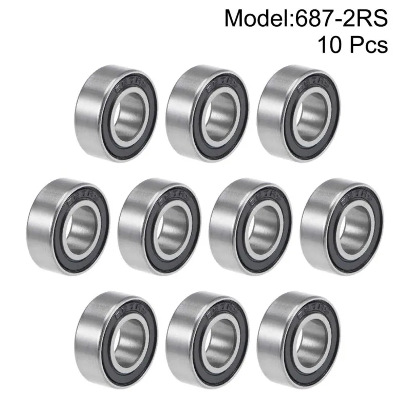 1/10pcs ABEC-5 634 636 638 695 696 698 699 2RS RS Rubber Sealed Deep Groove Ball Bearing Chrome Steel P6 ABEC3 Miniature Bearing ball bearings spherical bearings hybrid ceramic bearing metal shielded ball bearings oil bearing linear bearing grooved bearing pulley