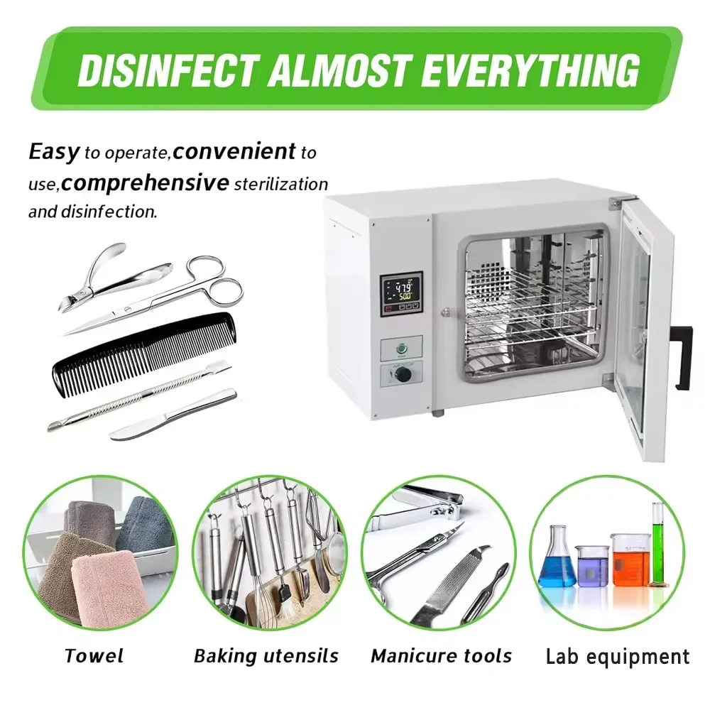 IKEME 25L high temperature medical sterilizers lab drying oven disinfection cabinets dry hot air steriliser dry heat sterilizer 3