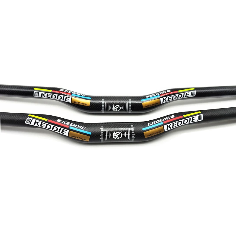 MTB Bicycle Handlebar Full Carbon 31.8*600-760mm T800 Carbon Lightweight Riser Flat Bar 3K Matte