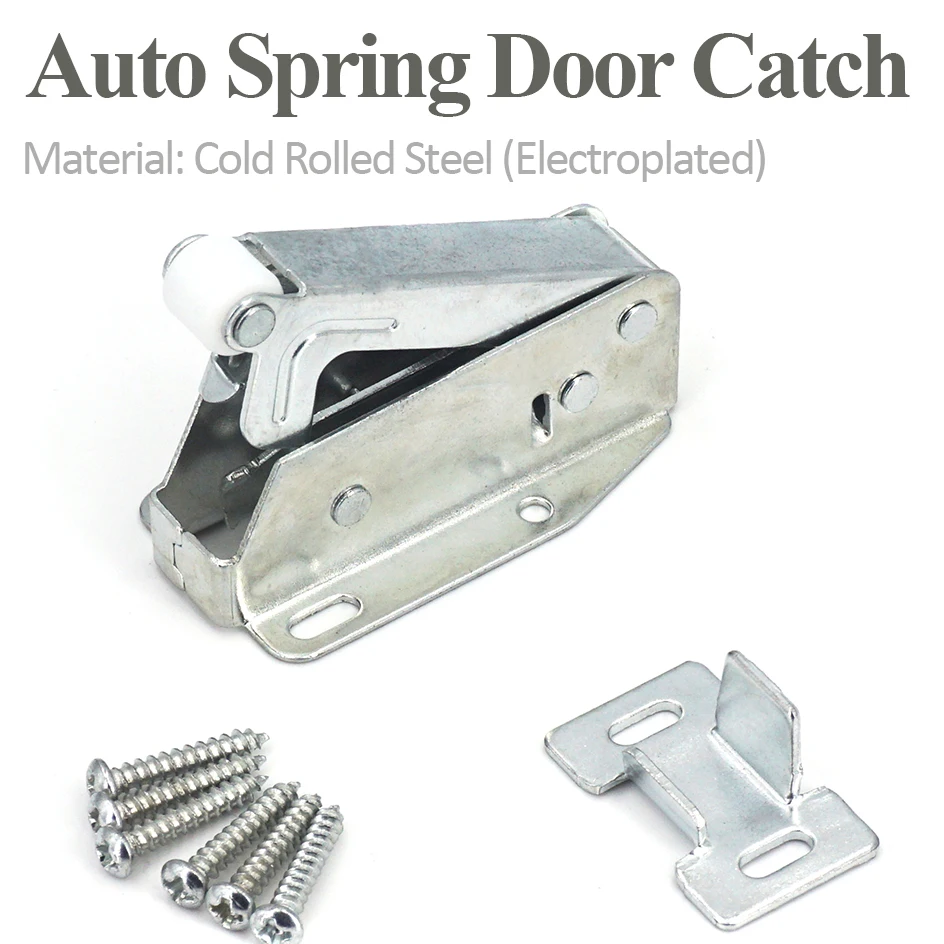 Description Picture 2 of item10/5/2 Sets Touch Latch Push To Open Auto Spring Door Catch For Furniture Cupboard Cabinet