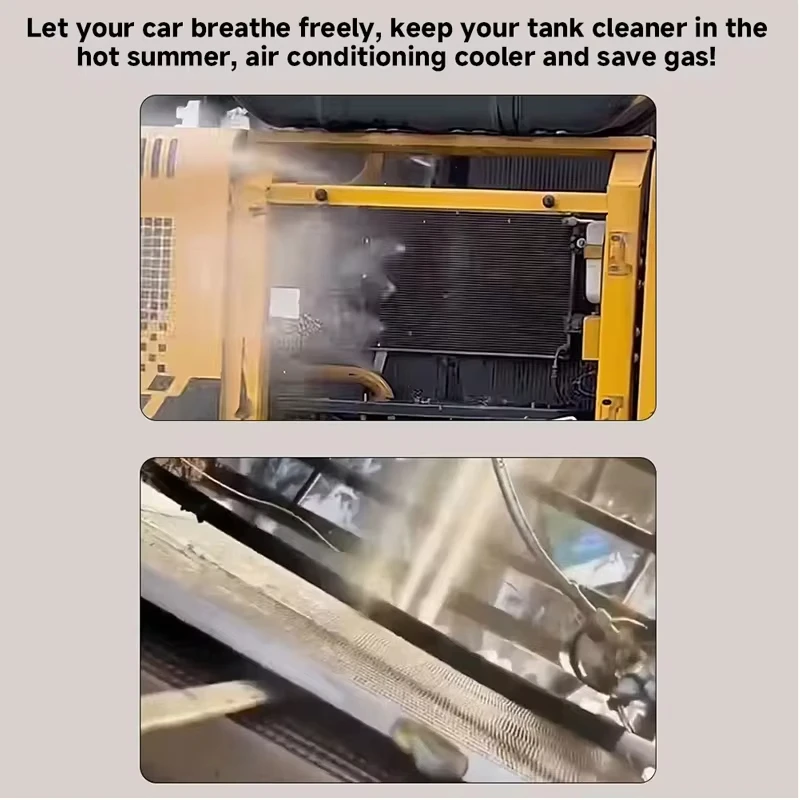 Car Water Tank Cleaning Removal-Free Radiator Condenser Cleaning Tool Water and Steam Dual-Use With 1/4 for Pressure Washer Gun 6
