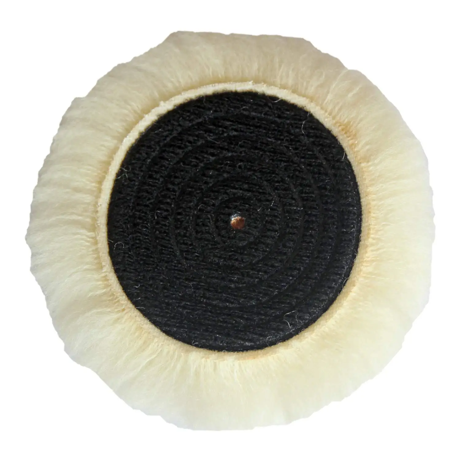 3 zoll 4 Pcs Natürliche Wolle Extra Plüsch Super Weiche Haken & Loop Polieren Pad oder Reparaturlackierung Farben und Reparatur oberfläche Mängel – Detail 4