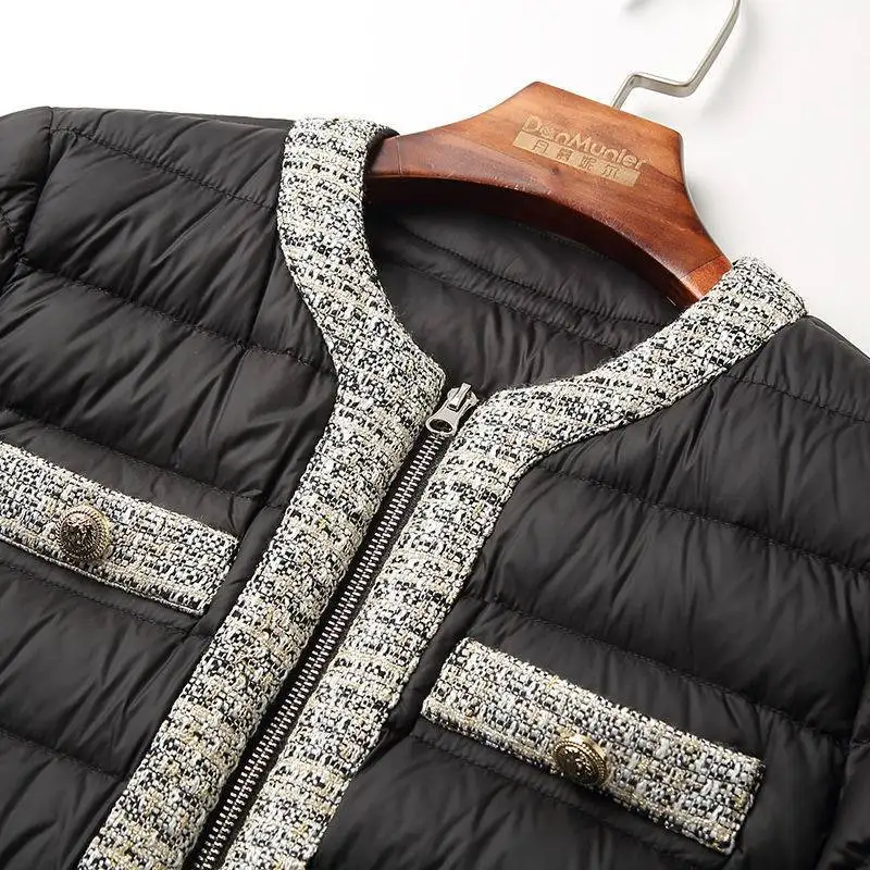 Fashion Celebrity Temperament Down Coat Women's Short New Autumn and Winter Small Fragrance White Duck Down Coat