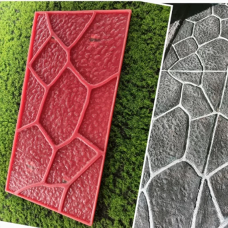 60X30Cm Embossed Cement Mold Staircase Steps Imitation Stone Road Surface Stone Pattern Cultural Wall Pressed Concrete
